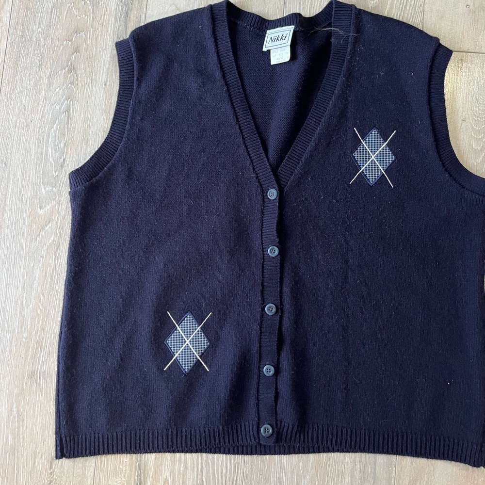 Nikki vintage navy  Knit Vest